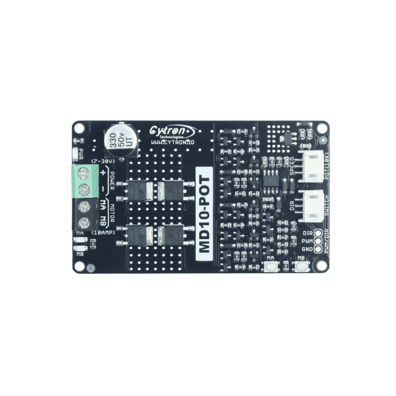 10Amp 7V-30V Potentiometer & Switch Control DC Motor Driver MD10-POT - Image 7