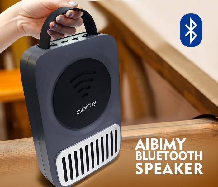 AIBIMY MY130BT Portable Bluetooth Speaker with Hands-free AUX Input USB TF Card Slot - Blue - Image 2