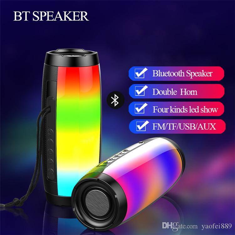 Wireless Portable LED Bluetooth Speaker 157 - Black - Image 4