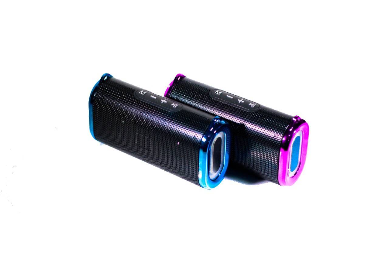 Portable Wireless High Quality Bluetooth Speaker S-11 with USB and TF Card Slot with LED light and handle - Blue - Image 3