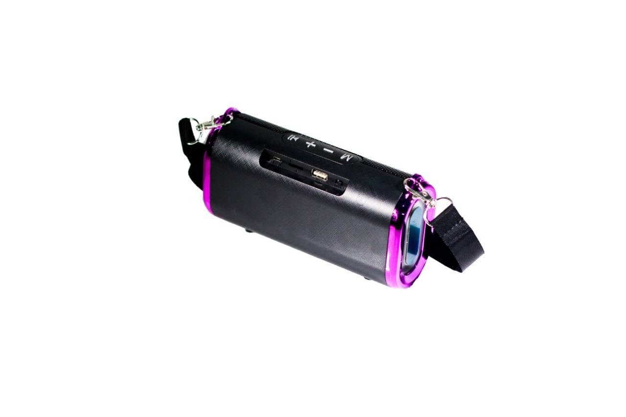 Portable Wireless High Quality Bluetooth Speaker S-11 with USB and TF Card Slot with LED light and handle - Pink - Image 3
