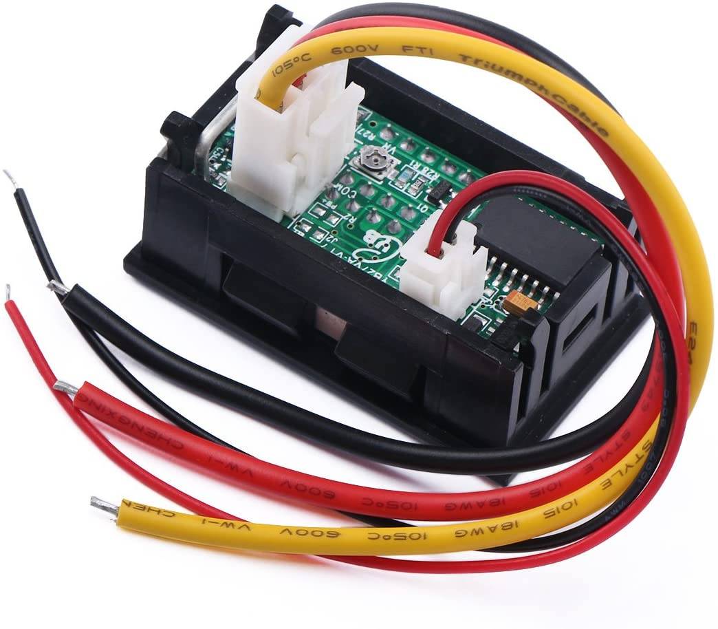 DC 0-100V 10A Digital Voltmeter and Ammeter Dual Display - Image 3