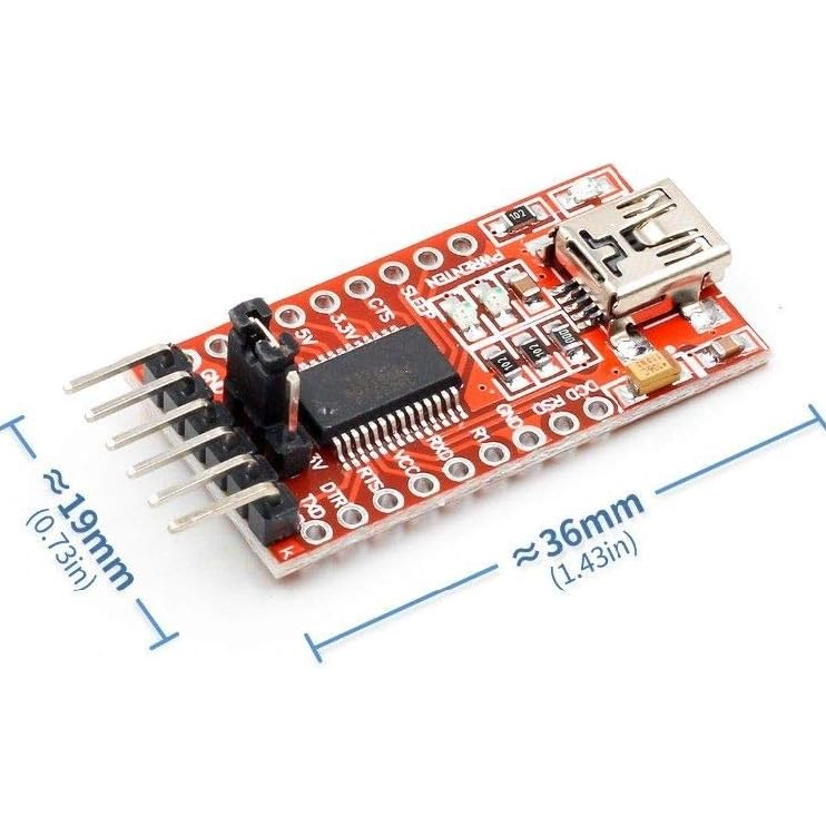USB mini to TTL FTDI Board Module FT232RL Switchable 3.3V/5V - Image 6