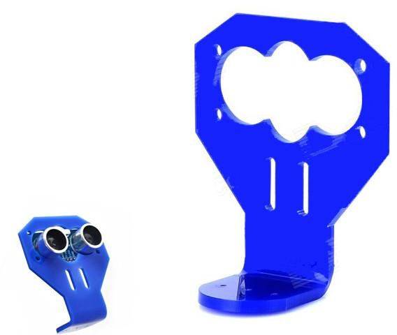 Ultrasonic Sensor Stand Mounting Bracket Holder for HC-SR04 - Blue - Image 3
