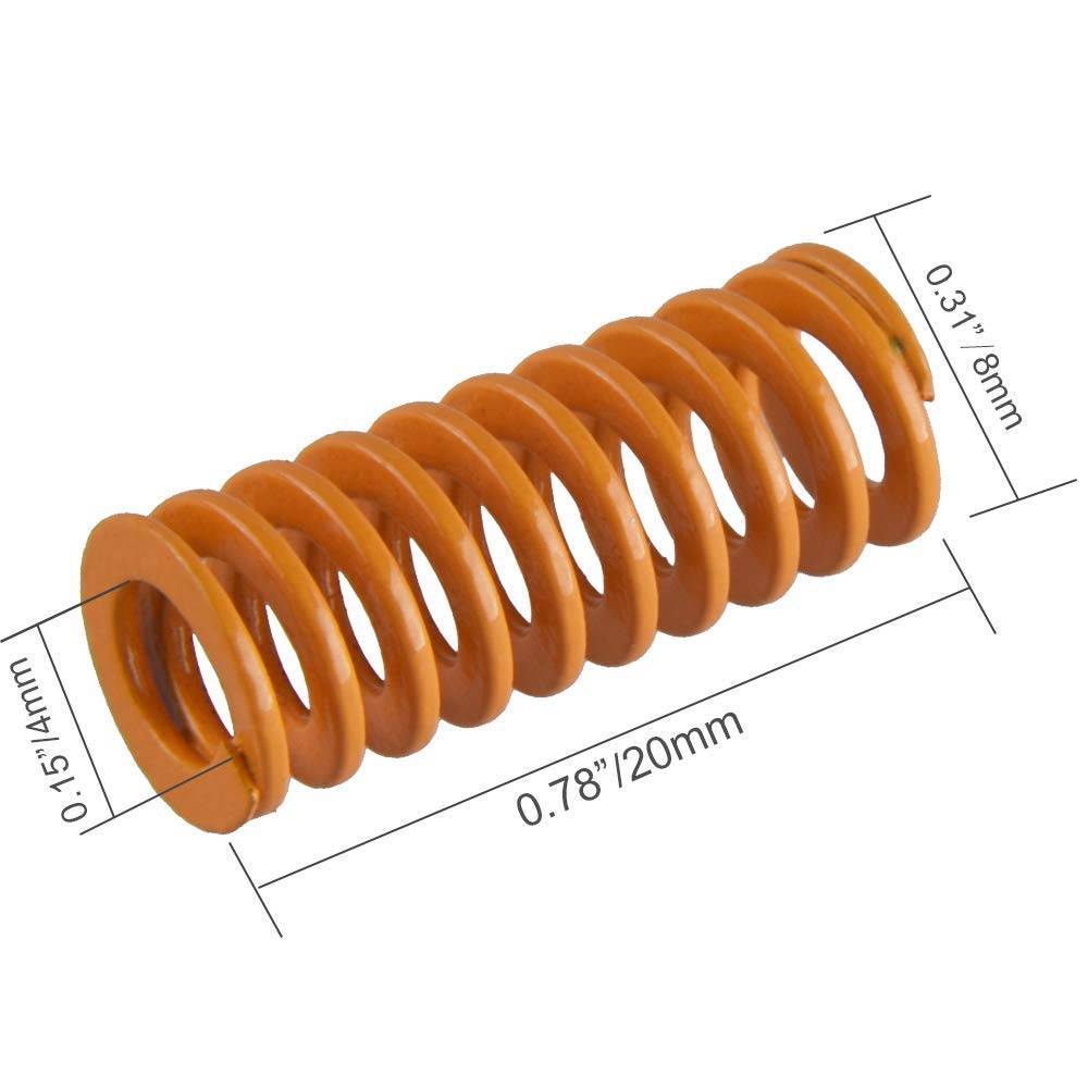 Heated Bed Springs OD 0.31 Length 0.78 Die Springs Light Load - Image 4