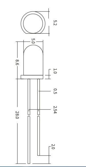 5MM Bicolor LED Red Blue - Image 2