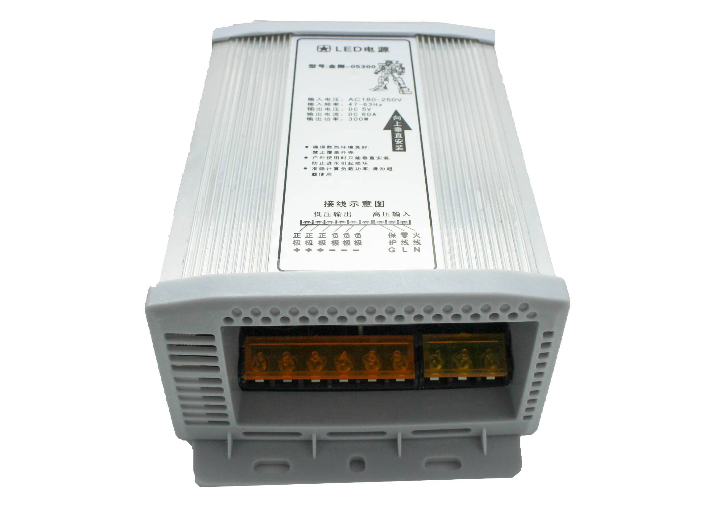 5V 60A Special Rainproof Power Supply for luminous - Image 3