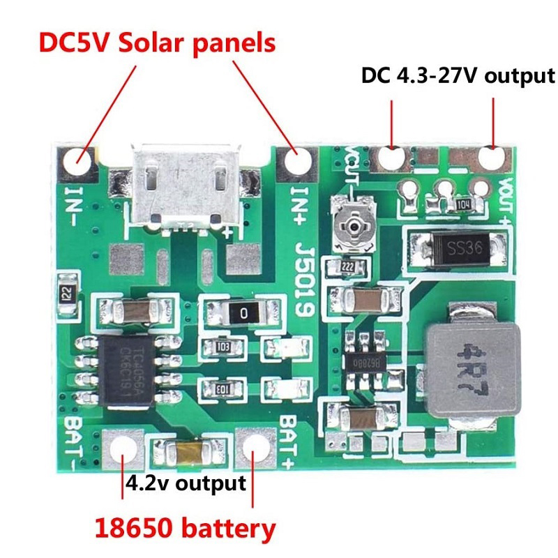 Adjustable Step Up 18650 Li-ion Battery Charger & Ampere Discharge - Image 2