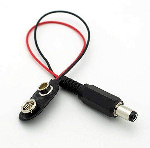 Battery Clip 9V Snap Connector with Power Plug - Image 3