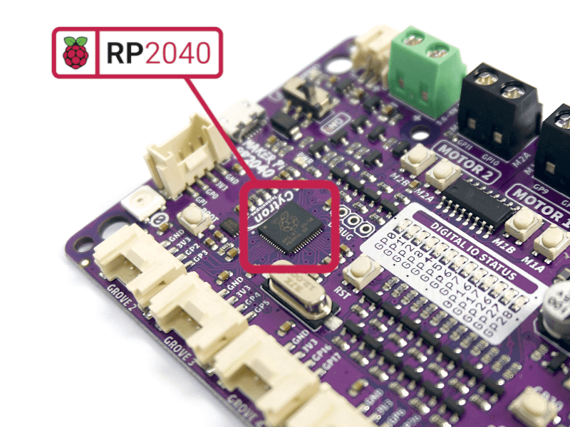Maker Pi RP2040 : Simplifying Robotics with Raspberry Pi® RP2040 MAKER-PI-RP2040 - Image 4