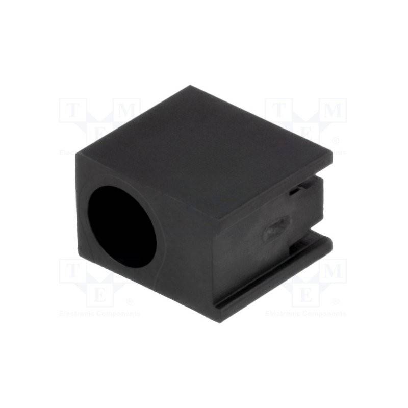 LED Housing 3MM Polyamide Angular BLACK - Image 2