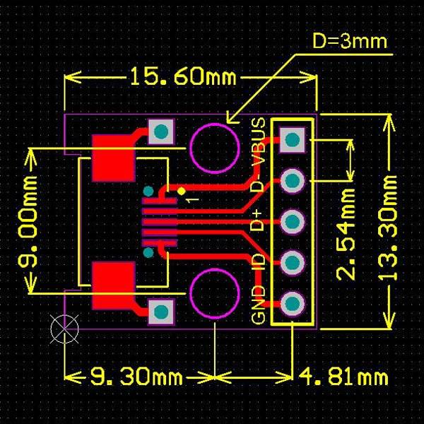 Micro-USB Female Breakout Module - Image 3