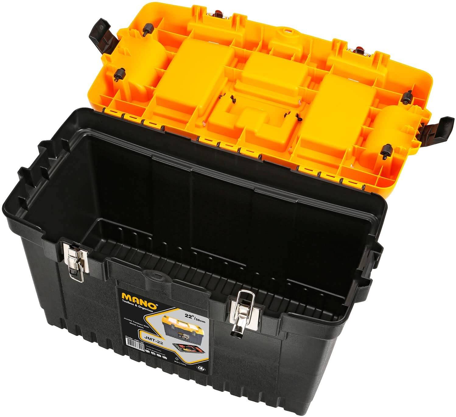 MANO JMT-22 Jumbo Tool Box with Metal Latch - Image 4