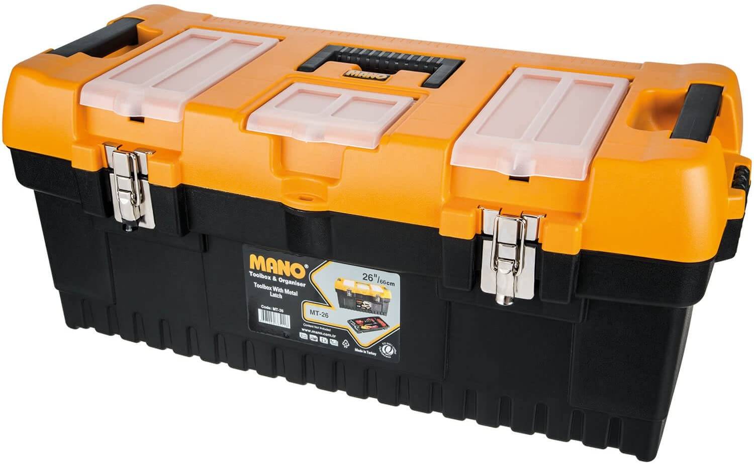 MANO MT-26 Tool Box with Metal Latch