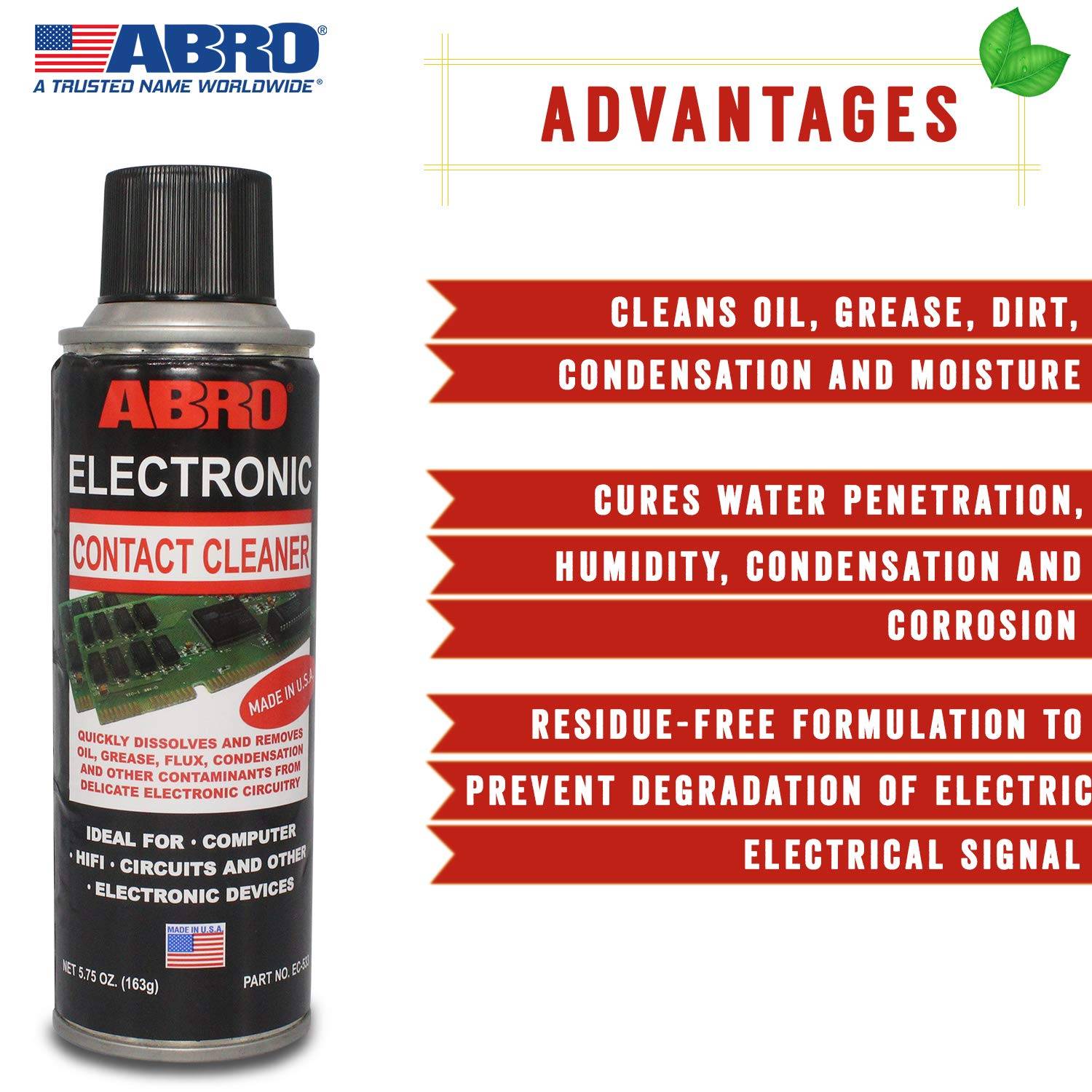 ABRO EC-533 Electronic Contact Cleaner - Image 6