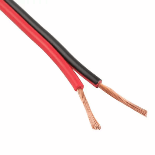 Red & Black Audio Speaker Cable 2X1mm 1meter - Image 3