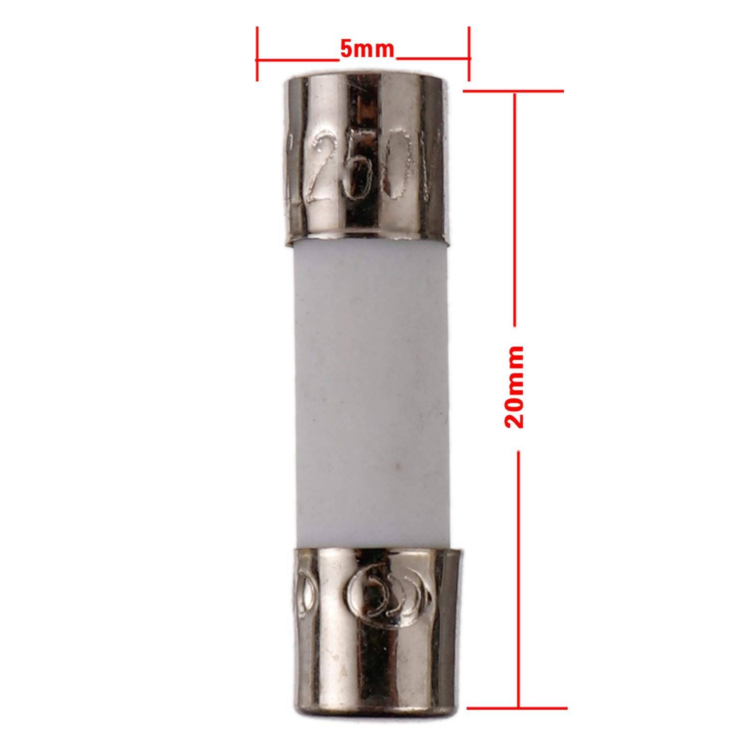 Ceramic Fuse 6A -250V (Size 5x20mm) - Image 2
