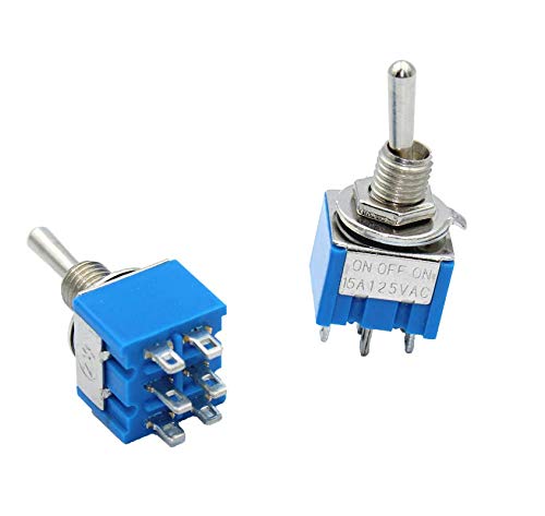 TOGGLE SWITCH 6A 125VAC 6 PIN ON-OFF-ON - Image 2