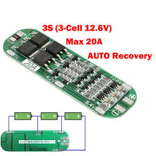 Lithium Battery Charger Protection Module (BMS) 3S 20A 12.6V - Image 9