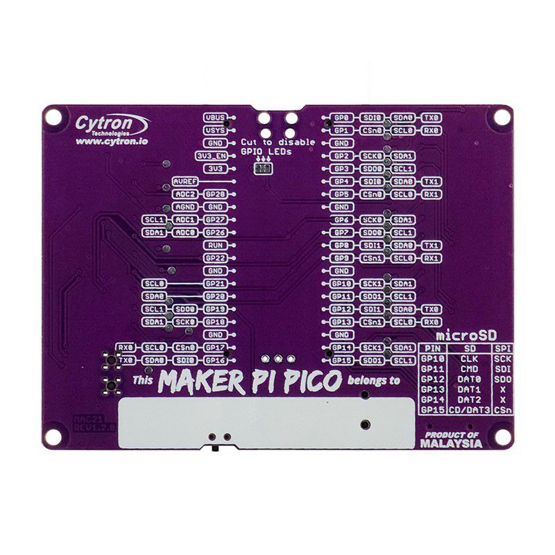 Maker Pi Pico & Kits: Simplifying Raspberry Pi Pico for Beginner V-MKR-PI-PICO - Image 5