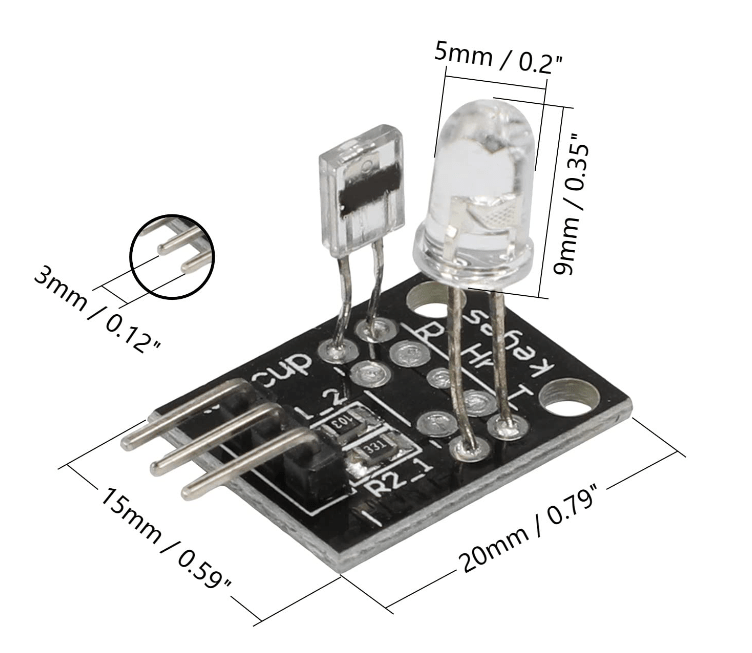 KY039 Finger Detection Heartbeat Measuring Sensor Module - Image 4