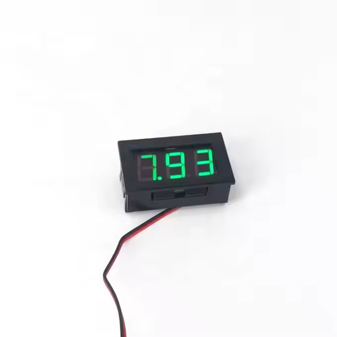 Two-wire DC 4.5V to 30V Digital Voltmeter (Red) - 0.56in - Image 2
