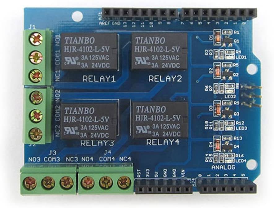 4 Channel 5V Relay Module Board Shield for Arduino - Image 4