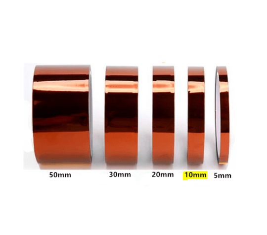 10mm wide Goldfinger tape battery wrapping heat transfer brown polyimide insulating tape - Image 2