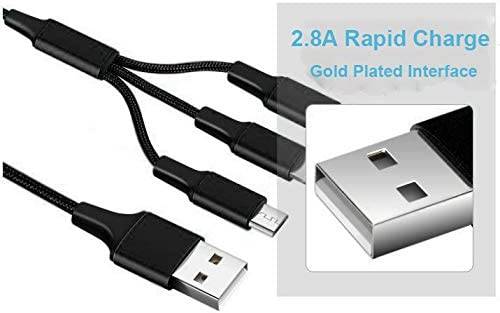 Nylon 3 in 1 fast Charging Cable - Image 2