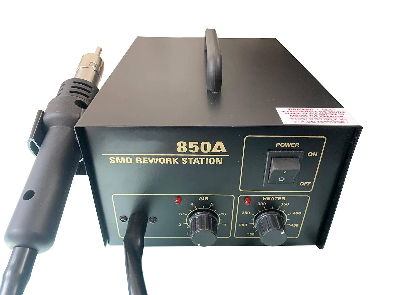Hot Air Gun Soldering Station With Air & Temperature Controller 850A - Image 6