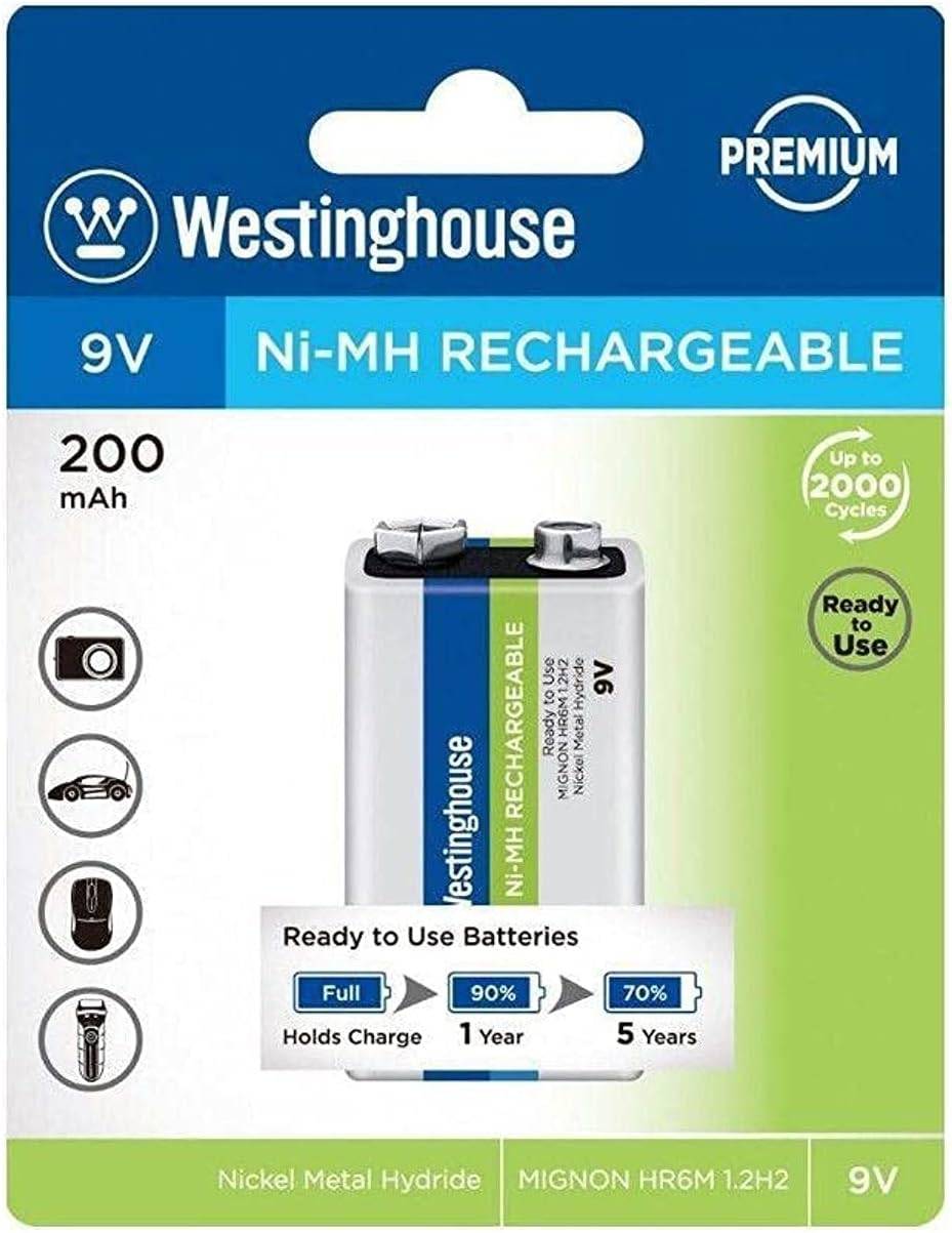 Westinghouse Rechargeable Battery 9V 200 mAh