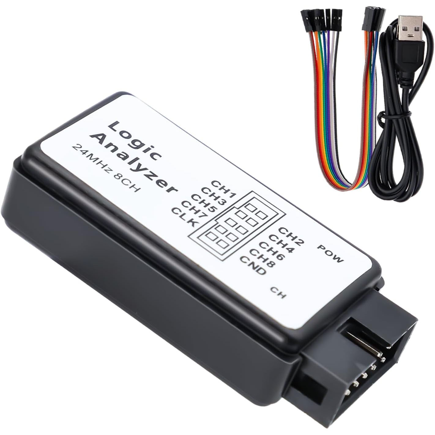 USB Logic 24MHz 8 Channel 24M/seconds Logic Analyzer Debugger - Image 3