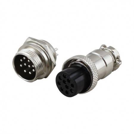 Chassis Connector (Male-Female) GX16-10 pins