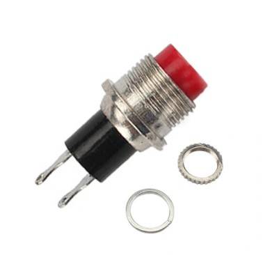 Mini Push Button Round Red N.O – 7mm