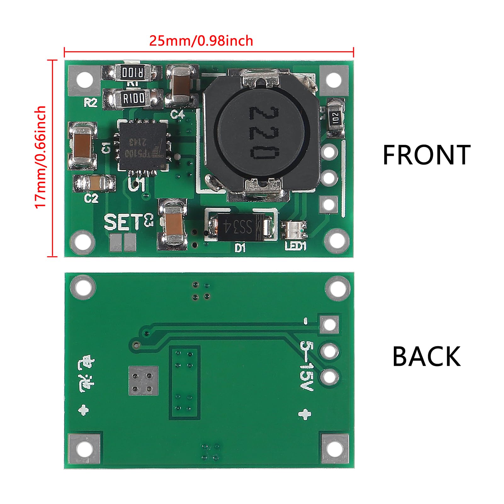 Single/Double Lithium Battery Charger Module TP5100 2A - Image 3