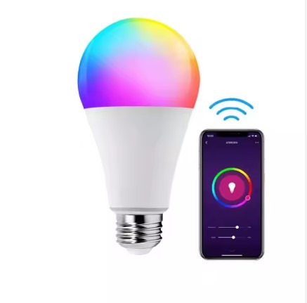 Alexa Wi-Fi Light Bulb - Smart Bulbs That Work with Alexa/Google Assistant 22v AC 9w lamp interface E27 - Image 4