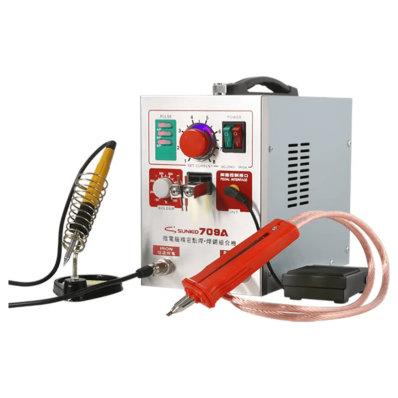 SUNKKO 709A Pulse Spot Welder Machine 3.2KW with Soldering Iron - Image 6