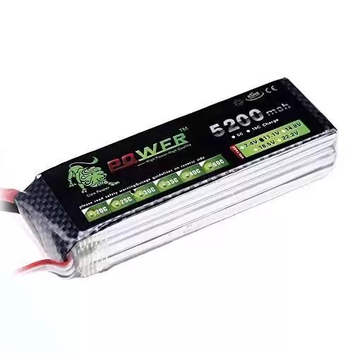 Lithium Polymer (lipo) Battery 11.1 V, 5200 mAH , 40C - Image 2