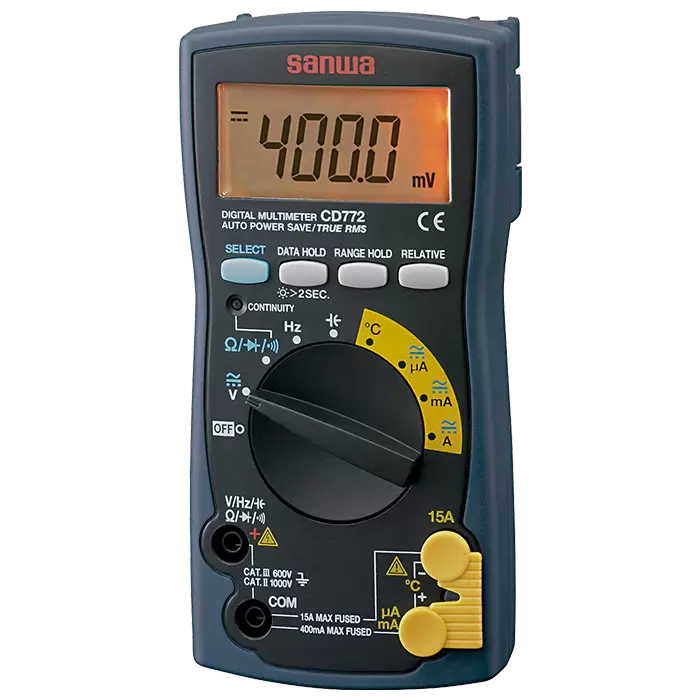 Sanwa CD772 Digital Multimeter - Advanced Professional Meter with Enhanced Features