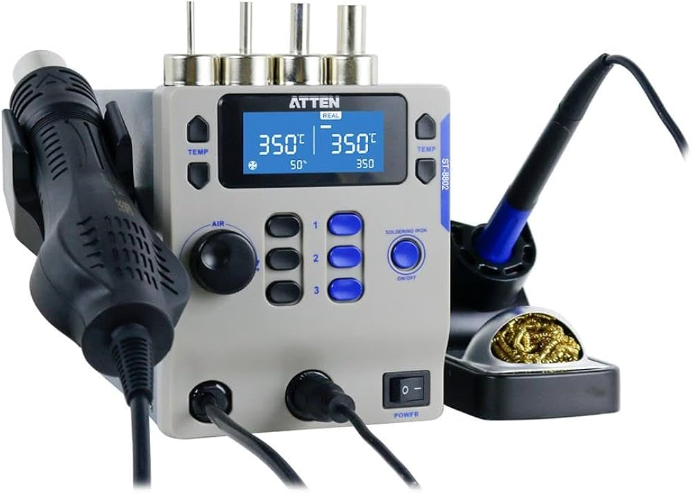 ATTEN® ST-8802 2 in 1 Hot Air Rework Station – Versatile Soldering and Rework Solution - Image 3