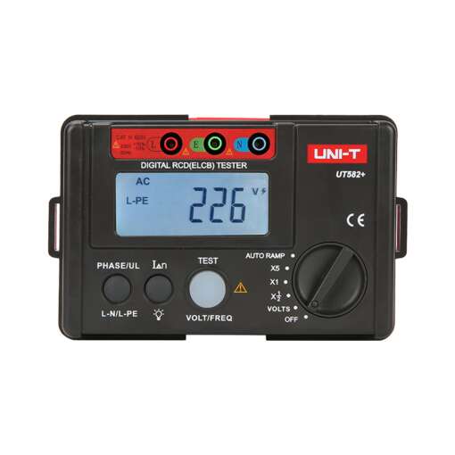 UNI-T UT582+ Digital RCD (ELCB) Tester