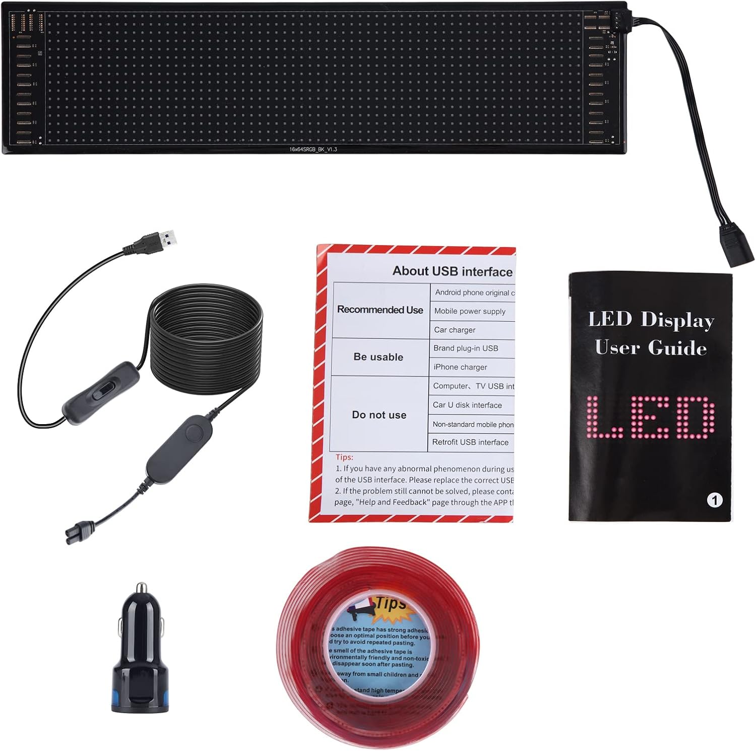 LED Matrix Panel Bluetooth APP Control – Model: JTPD-03-001 (12x68cm) - Image 5