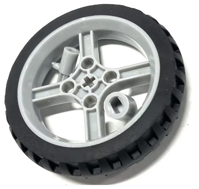 6514 TT Motor Free Wheel Cross Shaft Robot 65mm - Image 3