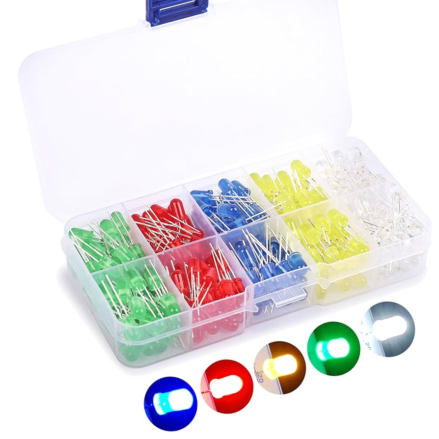 50Pcs Mixed Color 5mm LED Pack With Storage Box - Image 4