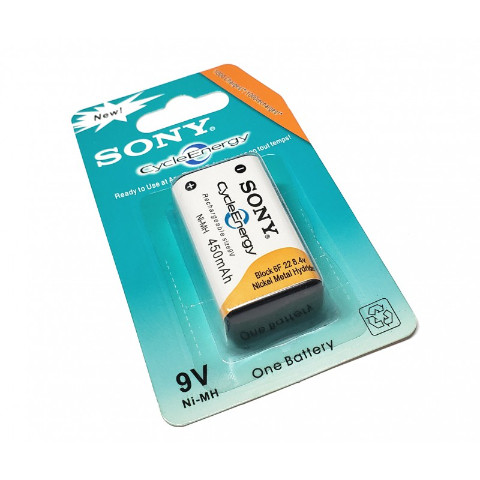 Sony Rechargeable NiMH Battery 9V 450mAh - Image 2