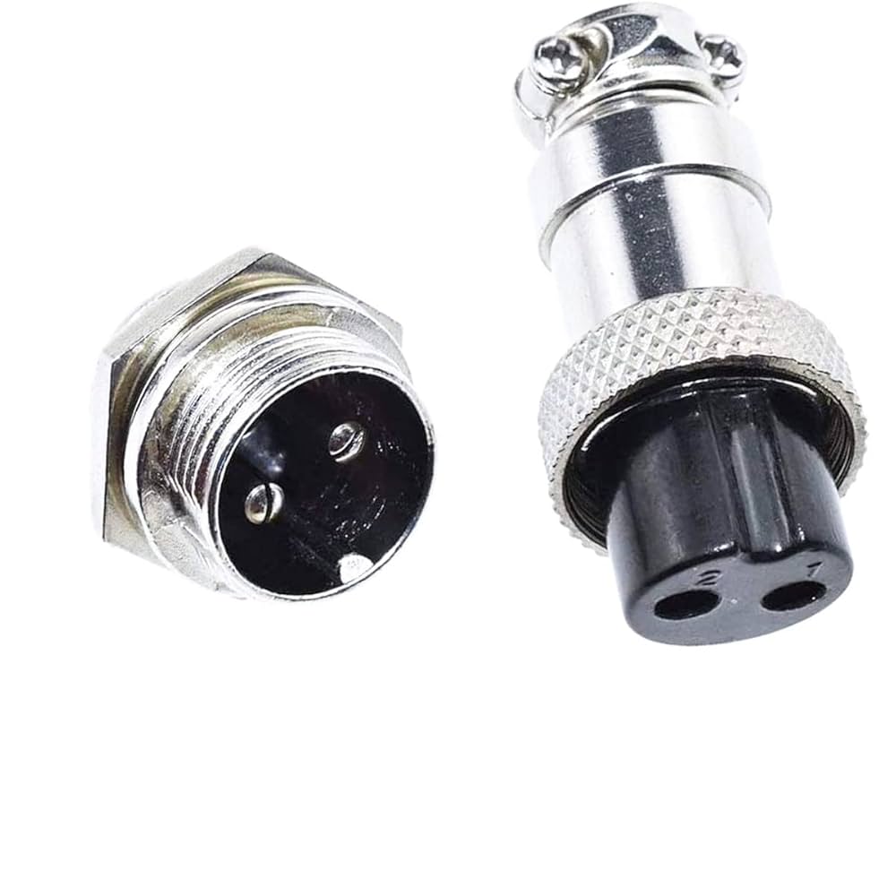 Chassis Mount Connector Plug 2 pin - Image 3