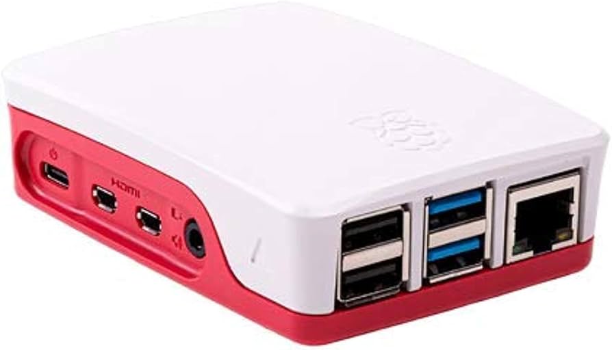 Official Raspberry Pi 4 Case (White & Red ABS) - Image 3