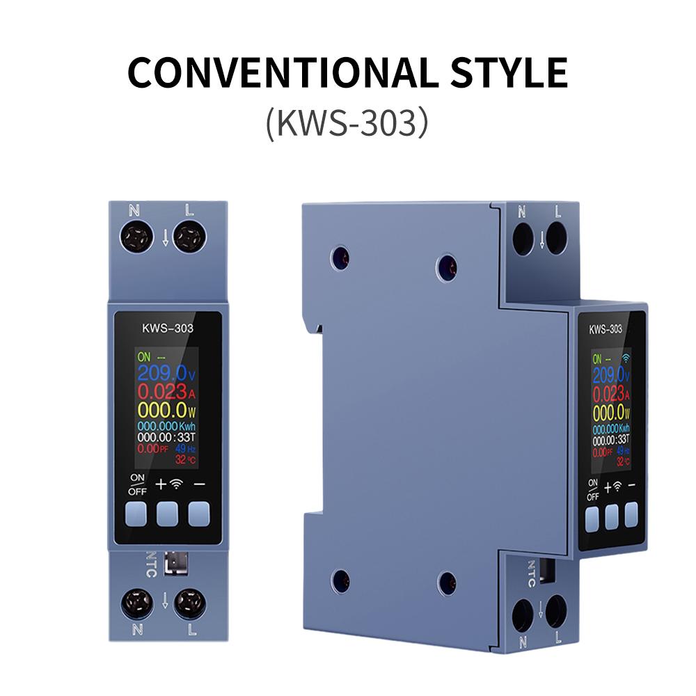 KWS-303 Power Meter 8 in 1 Energy 85-290V/40A Voltage and Current Meter - Image 4