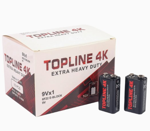 9V Topline Extra Heavy Duty Battery