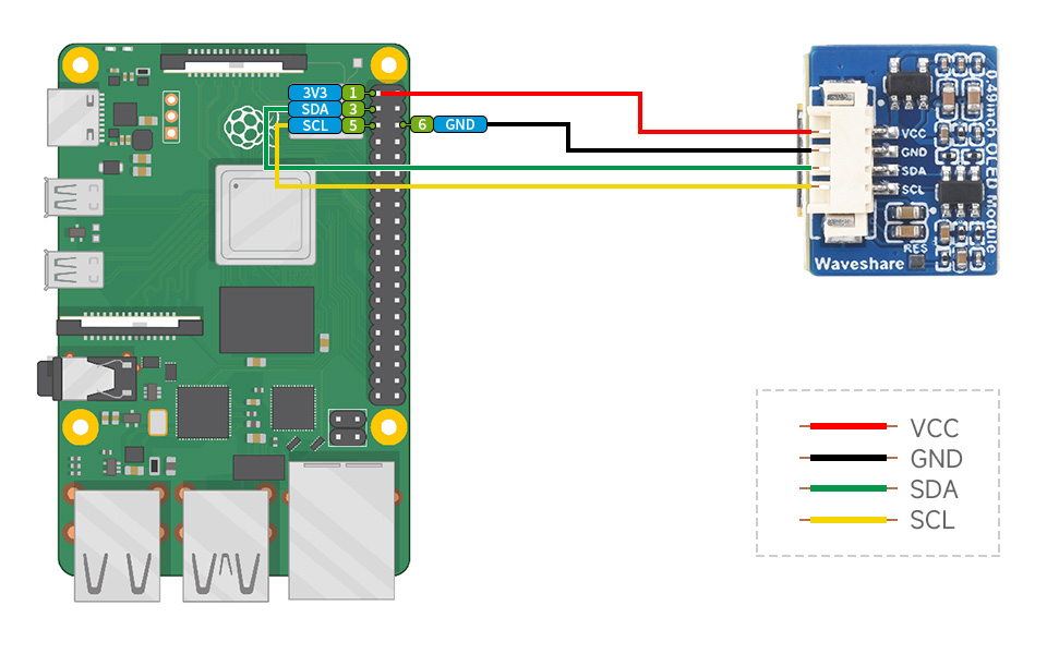 Waveshare 0.49" inch OLED Display Screen Module - Image 8